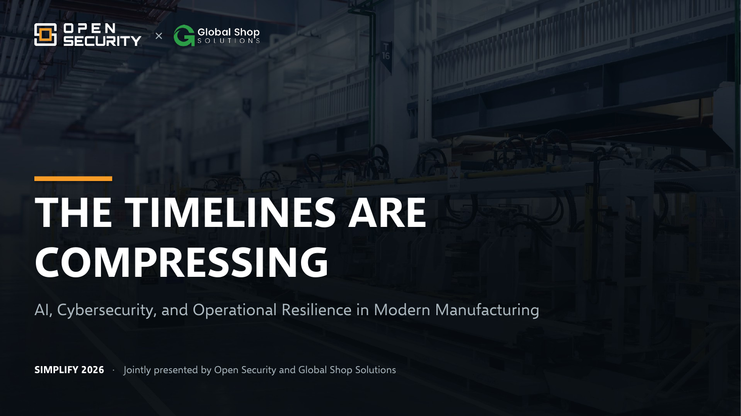 Session title slide, The Timelines Are Compressing