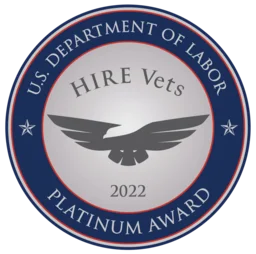 DOL HIRE Veterans Platinum Medallion