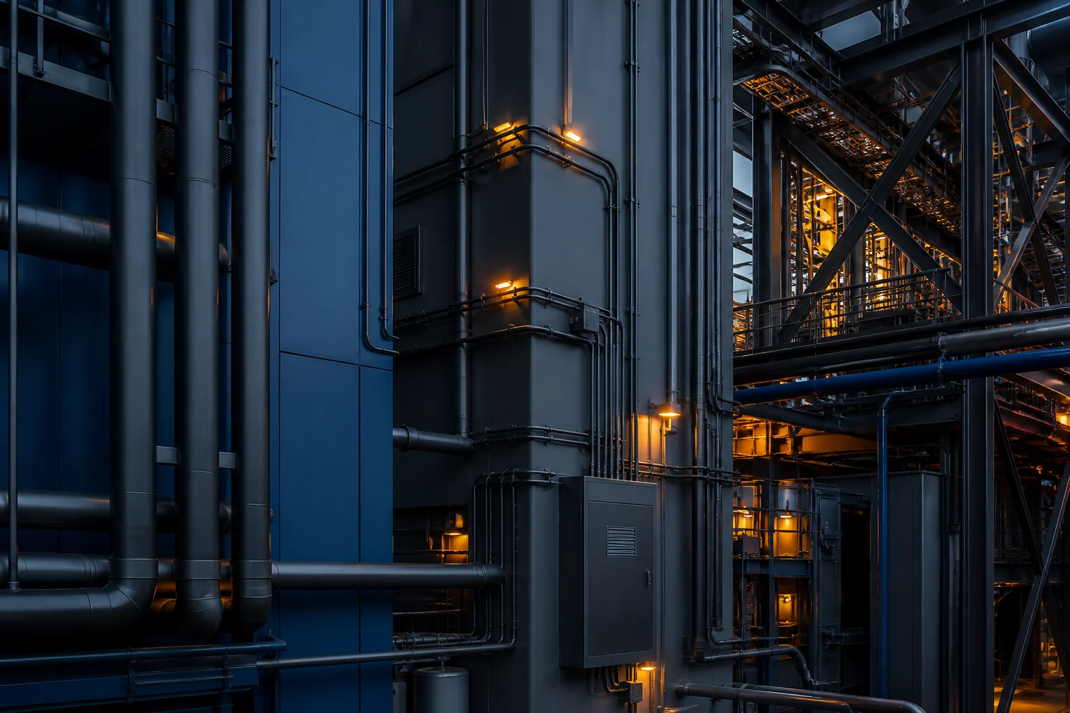Modern industrial systems and operational interconnections in a controlled plant environment