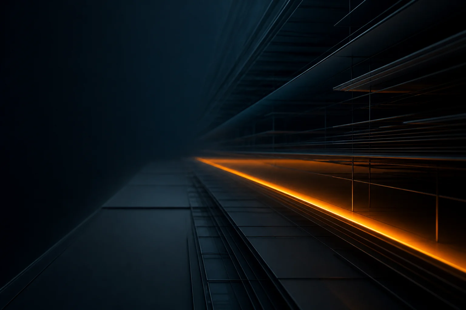Many muted layers with one illuminated path, representing scanner volume versus the few viable routes